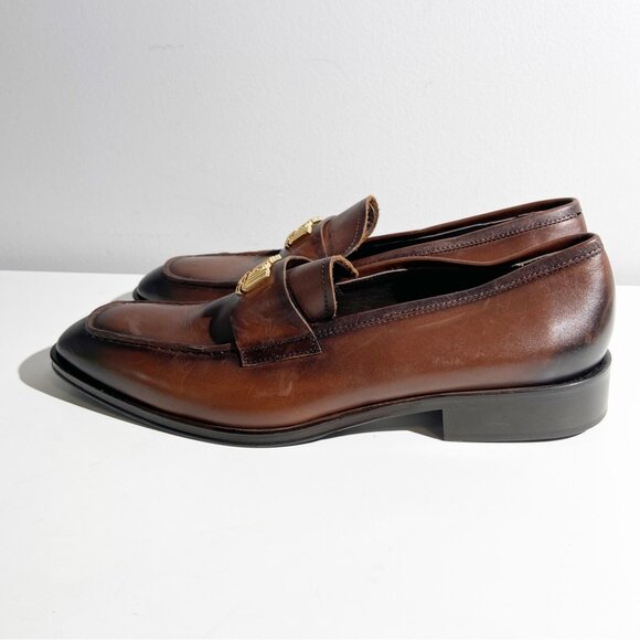New Cavalli Class by Roberto Cavalli Logo Leather Loafers size 43 - Picture 3 of 10